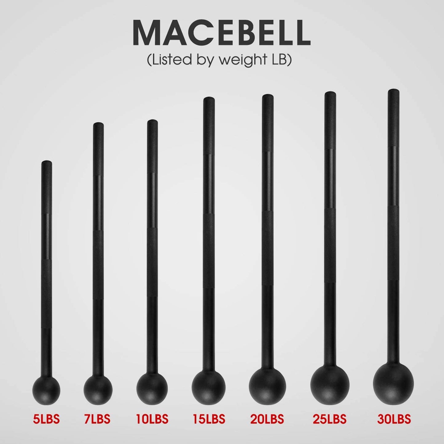Adjustable Steel Mace Bell – Full-Body Strength & Grip Trainer