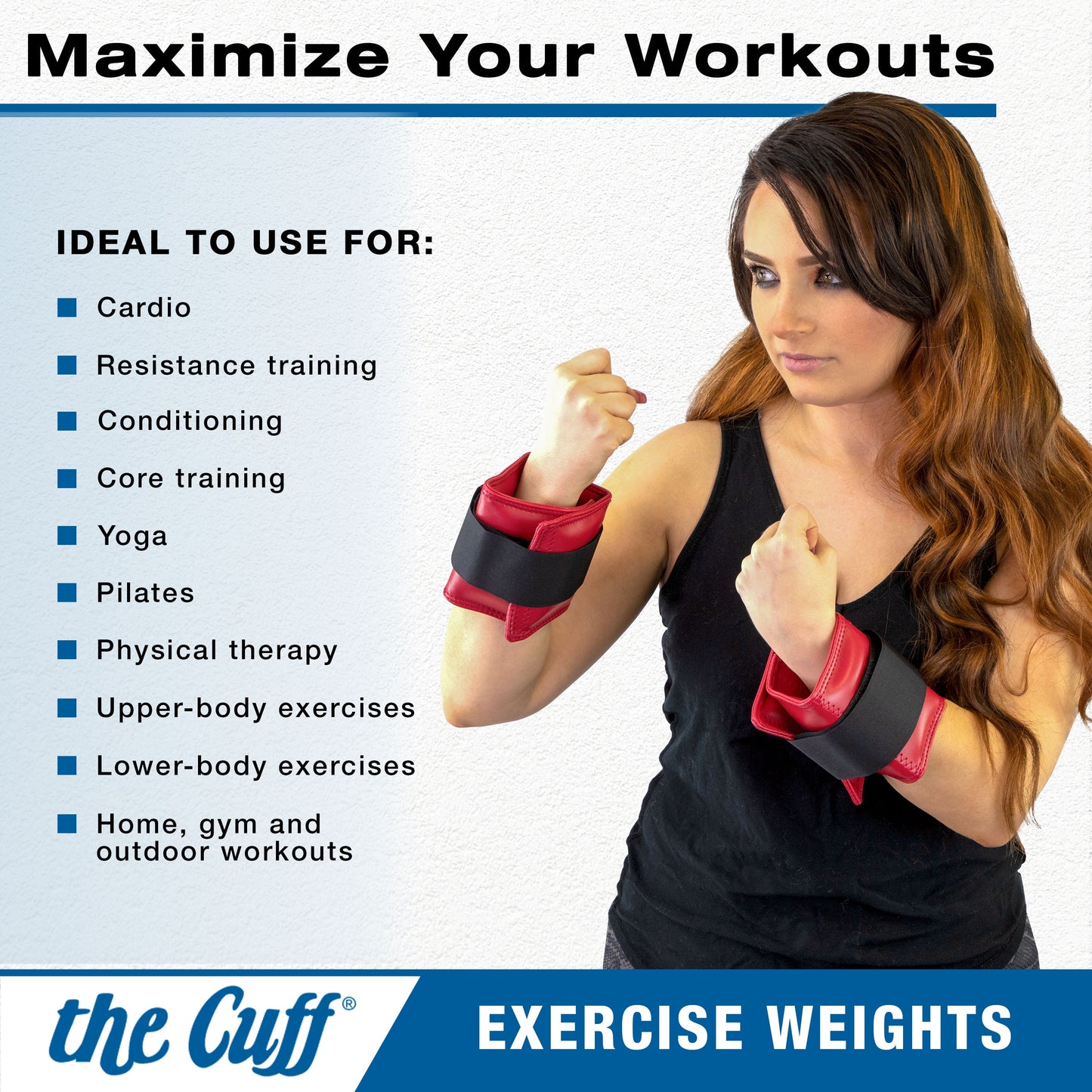 Adjustable Ankle & Wrist Weights – Yoga, Dance & Cardio Training