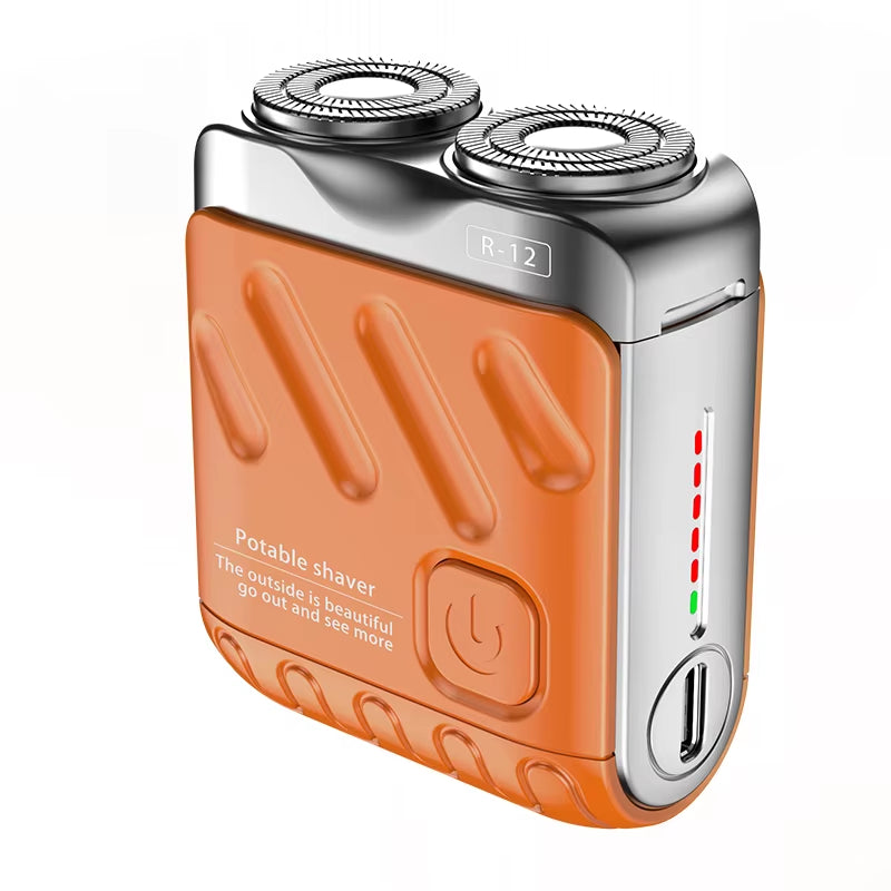 Mini Electric Shaver Dual Head Waterproof Rechargeable