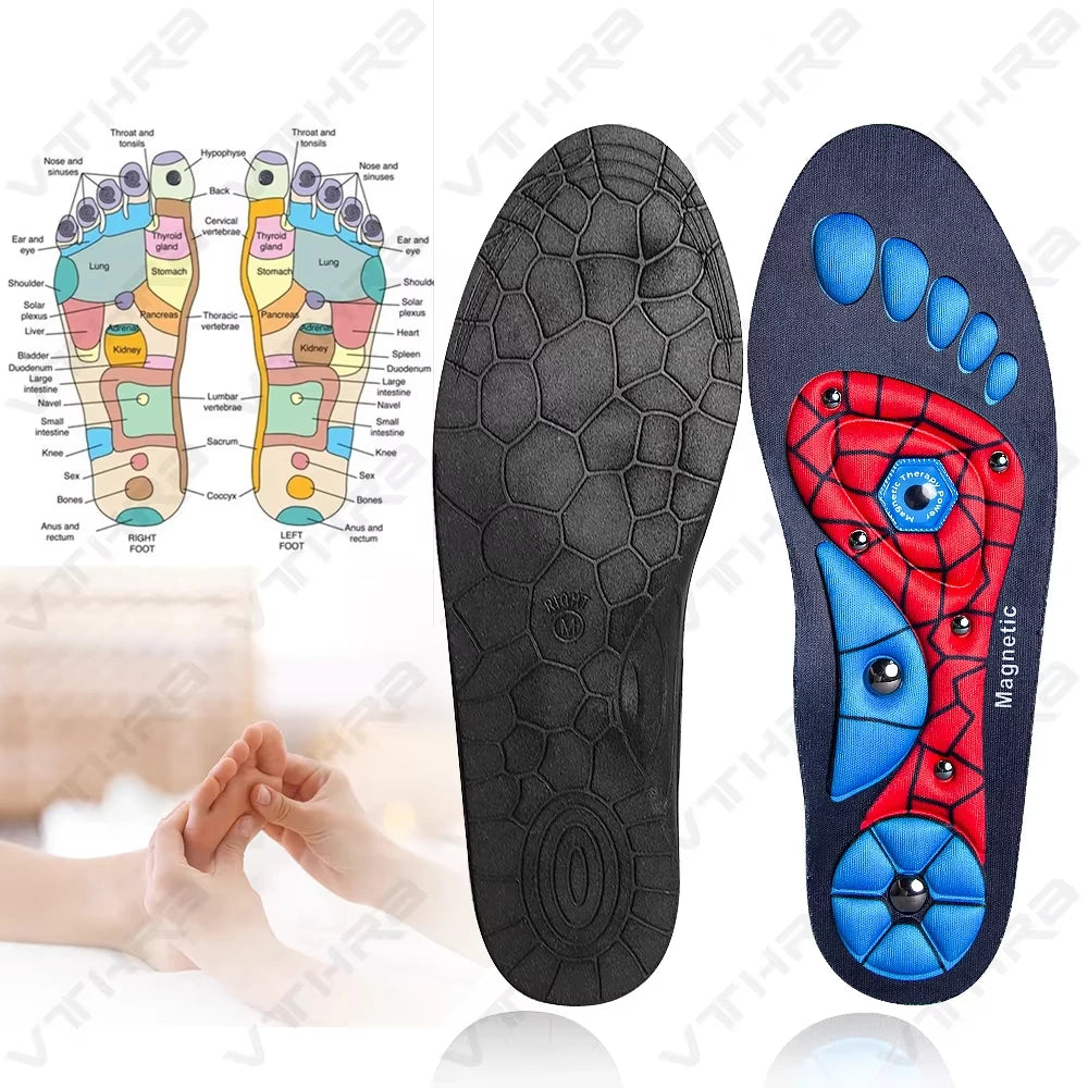 Magnetic Therapy Sports Insoles Foot Massage Pads
