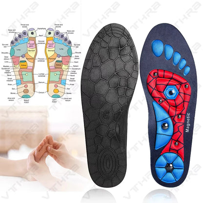Magnetic Therapy Sports Insoles Foot Massage Pads