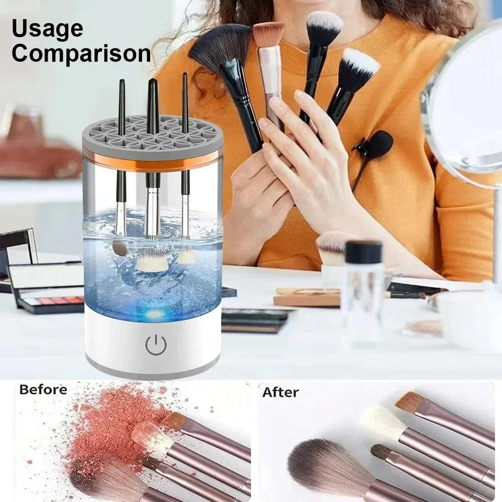 3-In-1 Automatic Electric Makeup Brush Cleaner
