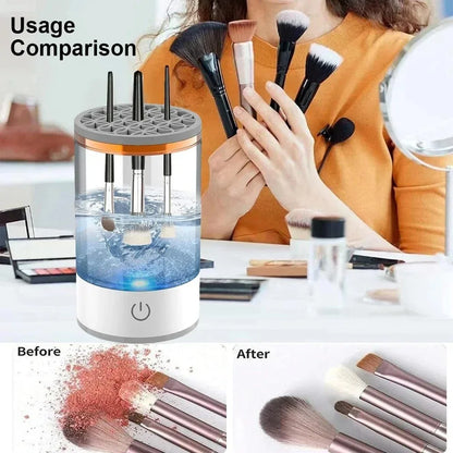 3-In-1 Automatic Electric Makeup Brush Cleaner