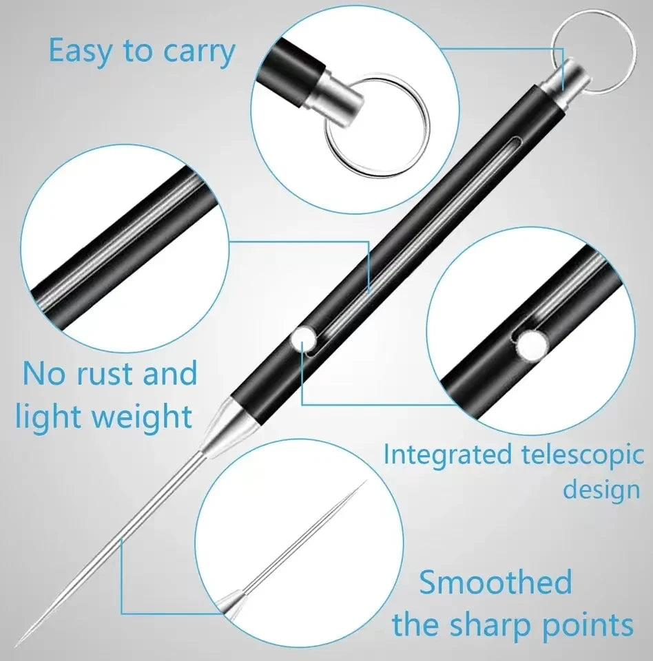 Titanium Alloy EDC Retractable Multi-Tool Keychain