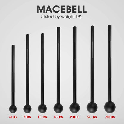 Adjustable Steel Mace Bell – Full-Body Strength & Grip Trainer