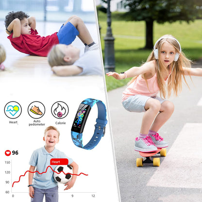 Kids Fitness Tracker Watch – Waterproof Activity & Sport Modes