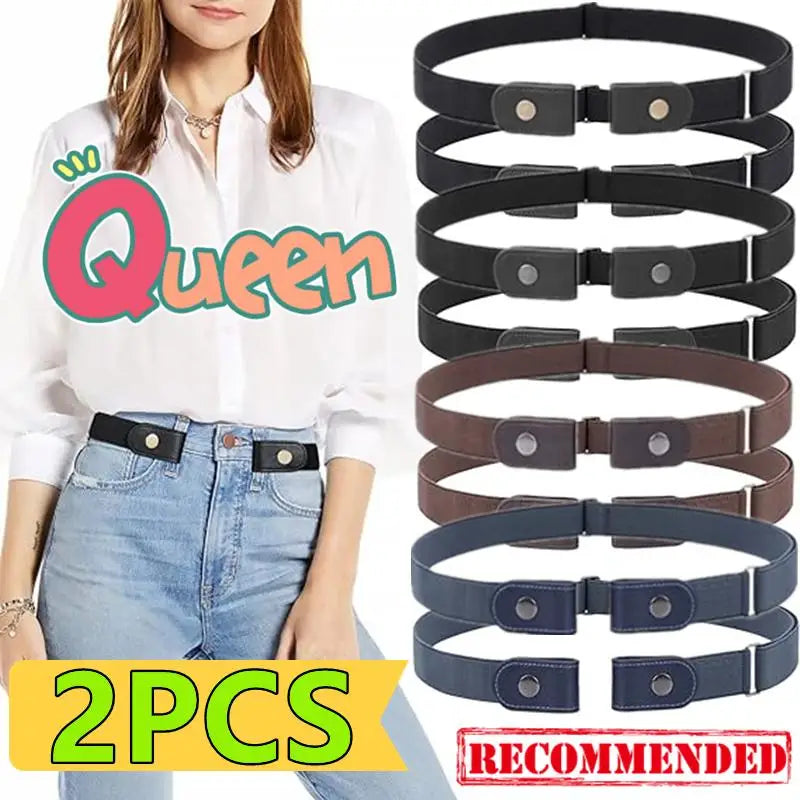 Buckle-Free Adjustable Stretch Elastic Waist Belt