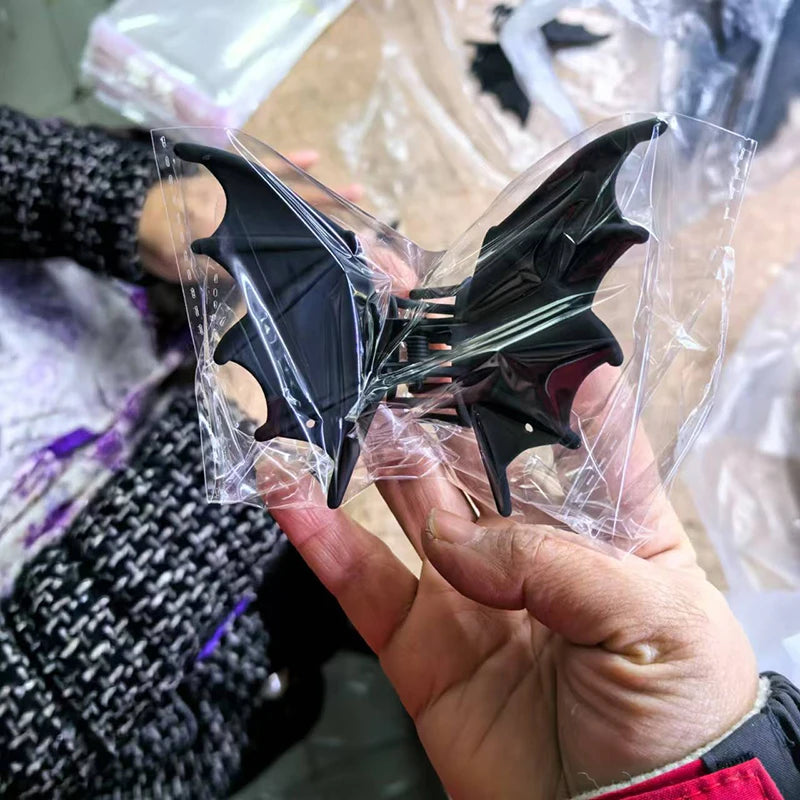 Halloween Metal Bat Hair Clip Accessory