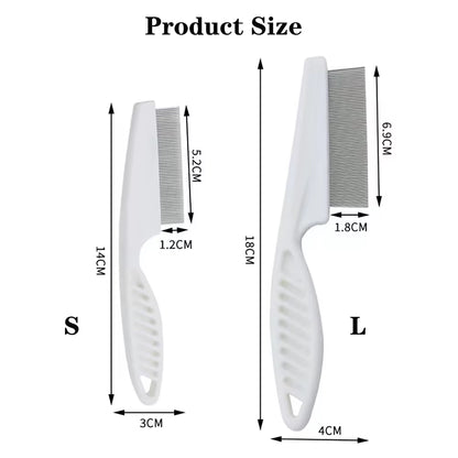 Pet Flea Comb Cat Dog Beauty Stainless Steel Portable