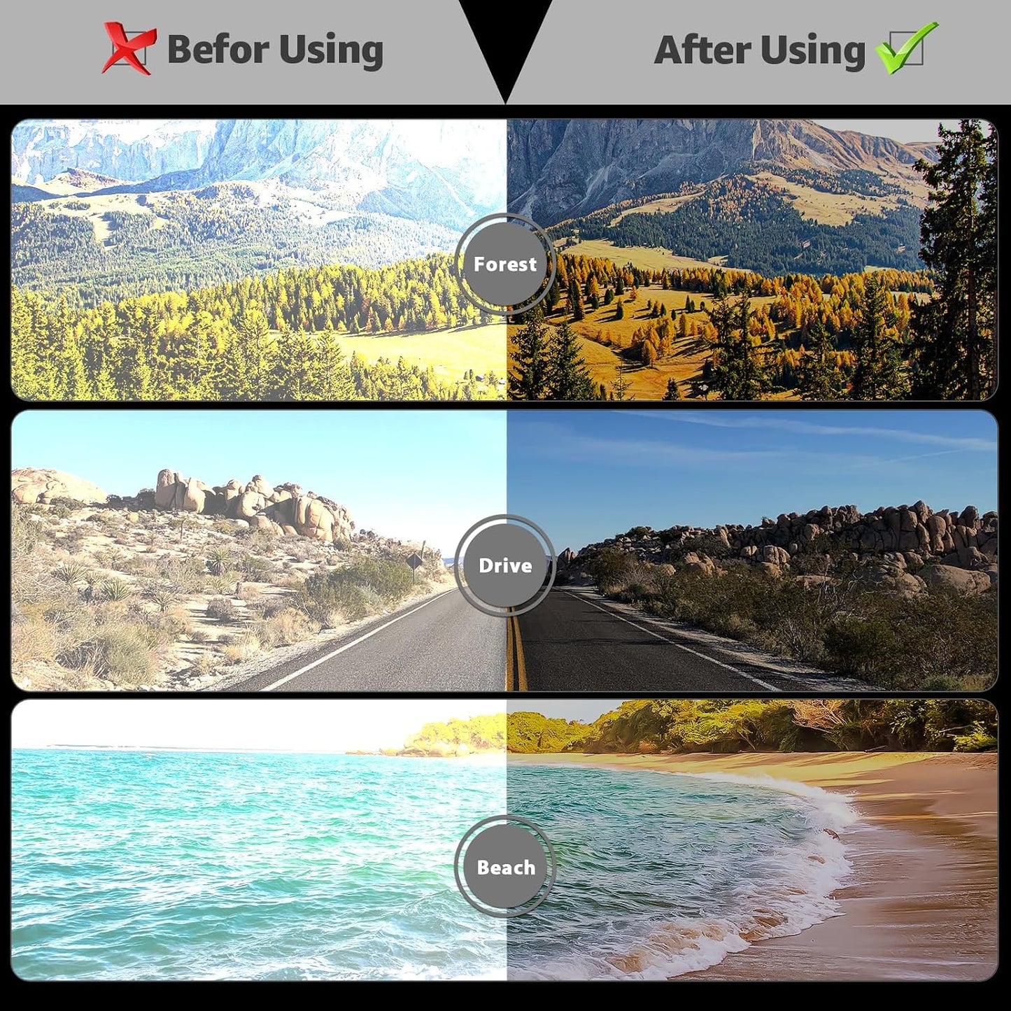 Polarized Sunglasses with UV400 Mirrored Lens