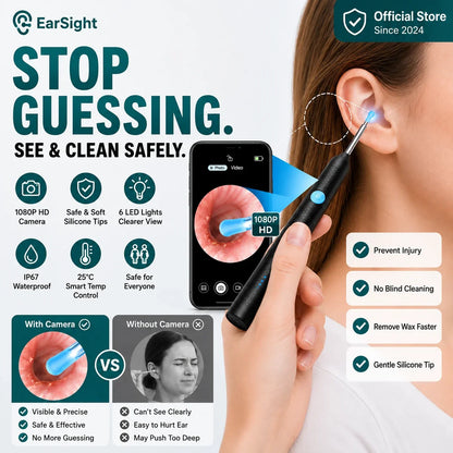 Wireless Visual Silicone Ear Spoon Endoscope Camera