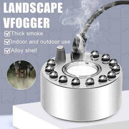 Party Mist Maker Water Fountain Fogger 12 LED Colors