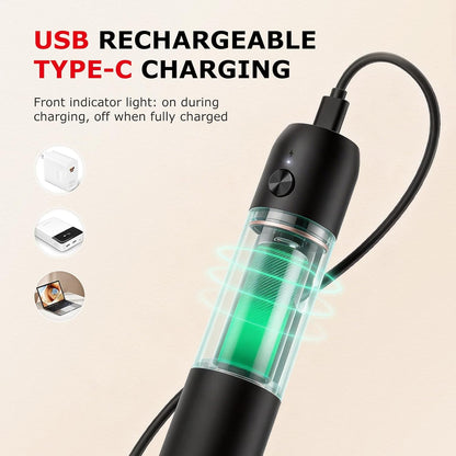 Rechargeable Handheld Milk Frother – USB-C Portable Foam Maker