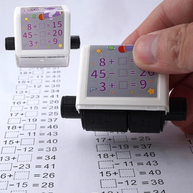 2-In-1 Teaching Stamp Fill-In Roller Math Tool
