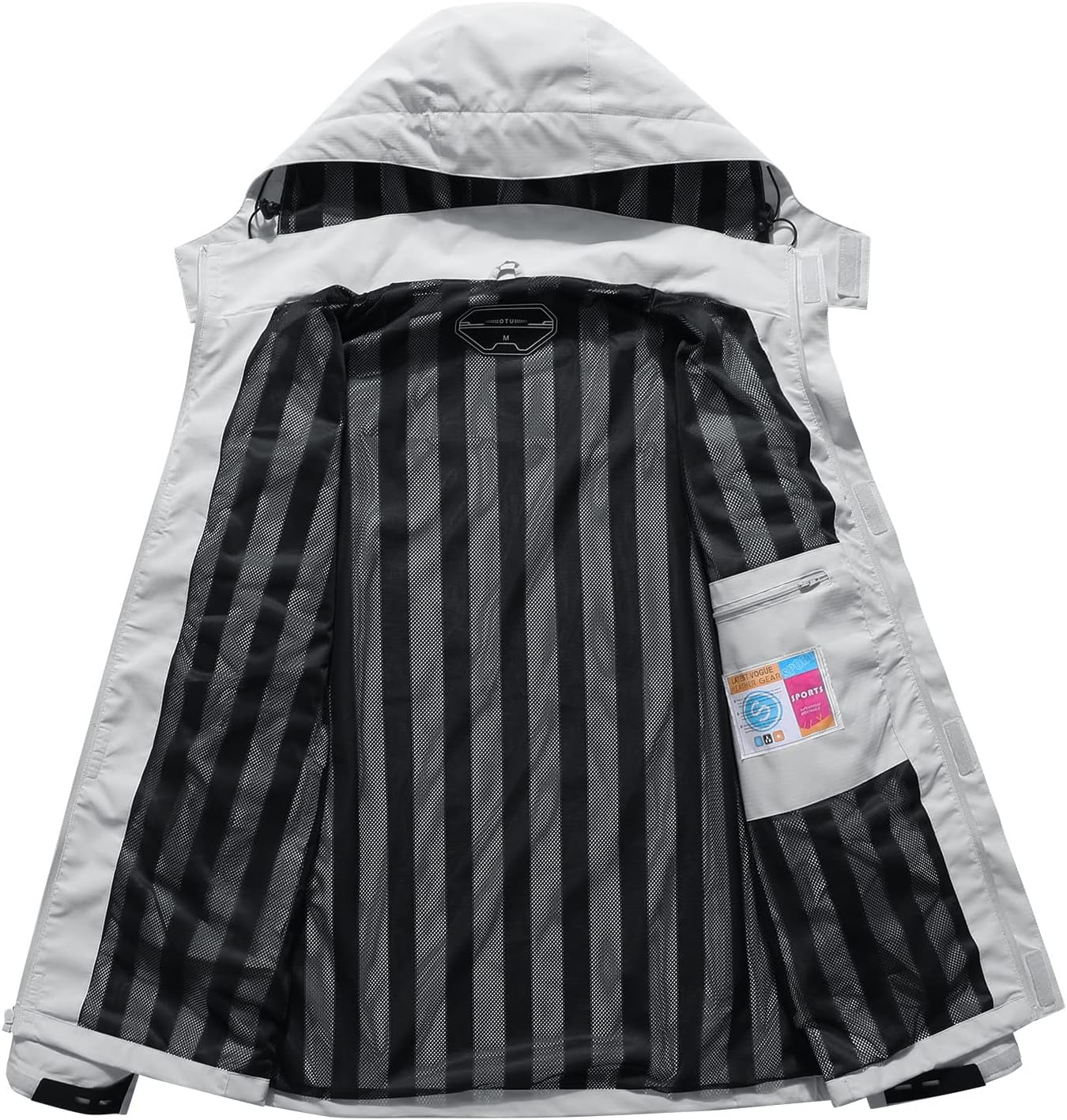 Lightweight Waterproof Hooded Rain Jacket – Packable Shell Coat