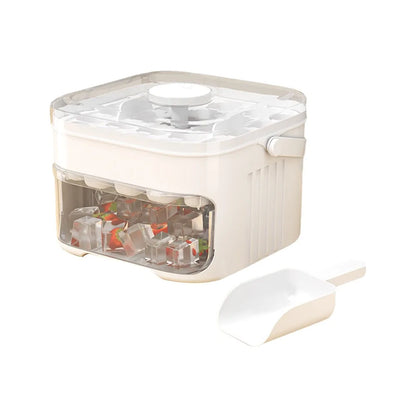 50-Cube Ice Maker with Easy Press Cap Double Layer