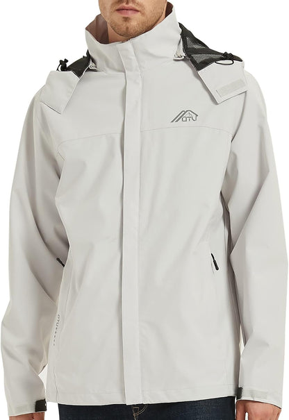 Lightweight Waterproof Hooded Rain Jacket – Packable Shell Coat