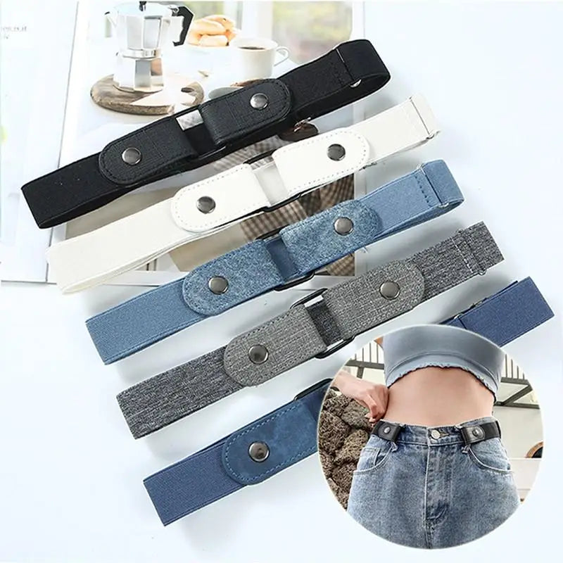 Buckle-Free Adjustable Stretch Elastic Waist Belt