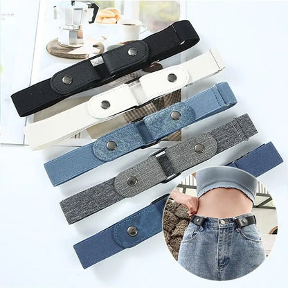 Buckle-Free Adjustable Stretch Elastic Waist Belt