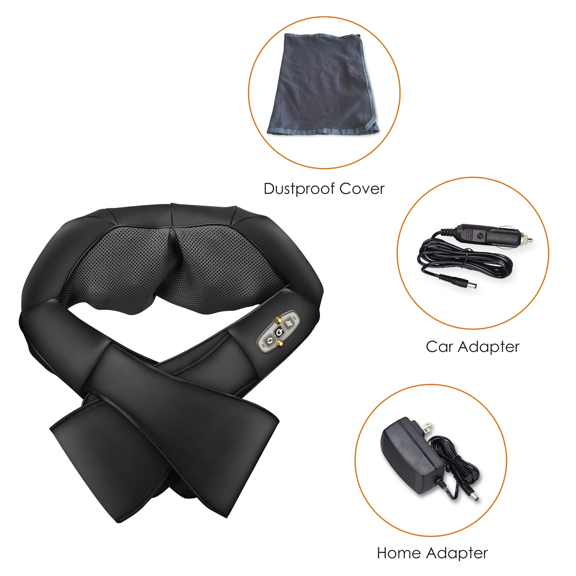 Shiatsu Neck & Shoulder Massager with Heat – 4D Deep Kneading