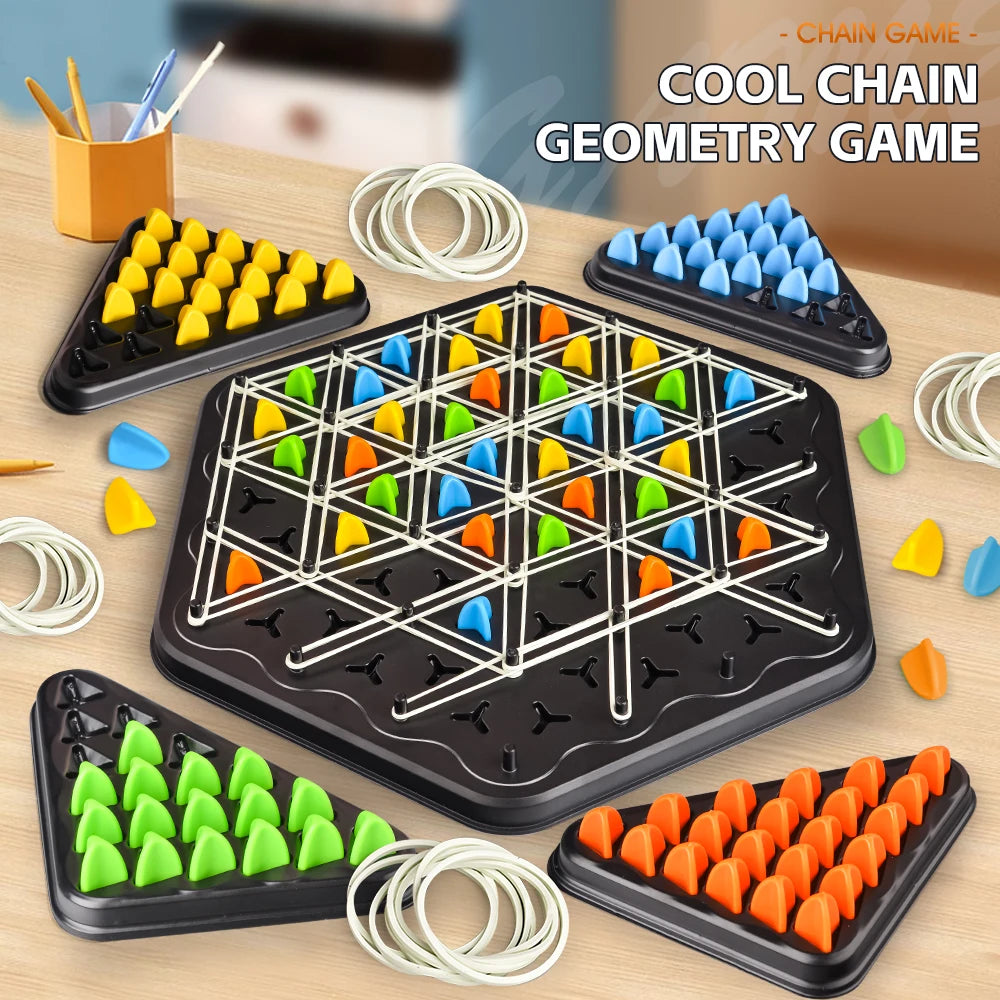 Triangle Link Chess Tabletop Puzzle Game Family