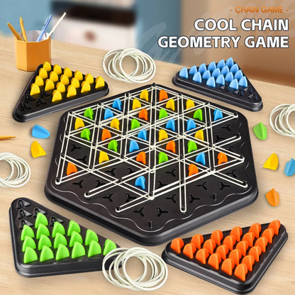 Triangle Link Chess Tabletop Puzzle Game Family