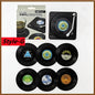 Retro Vinyl Record Anti-Slip Coffee Coaster Set