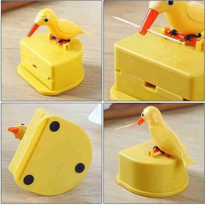 Small Bird Automatic Toothpick Dispenser Container