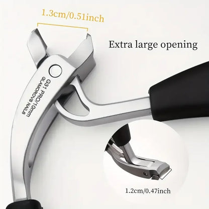 Heavy-Duty Anti-Splash Wide Fingernail Clippers