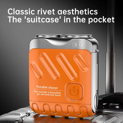 Mini Electric Shaver Dual Head Waterproof Rechargeable