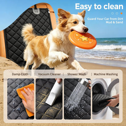 Waterproof Rear Seat Cover for Dogs – Scratch-Proof Car Protector