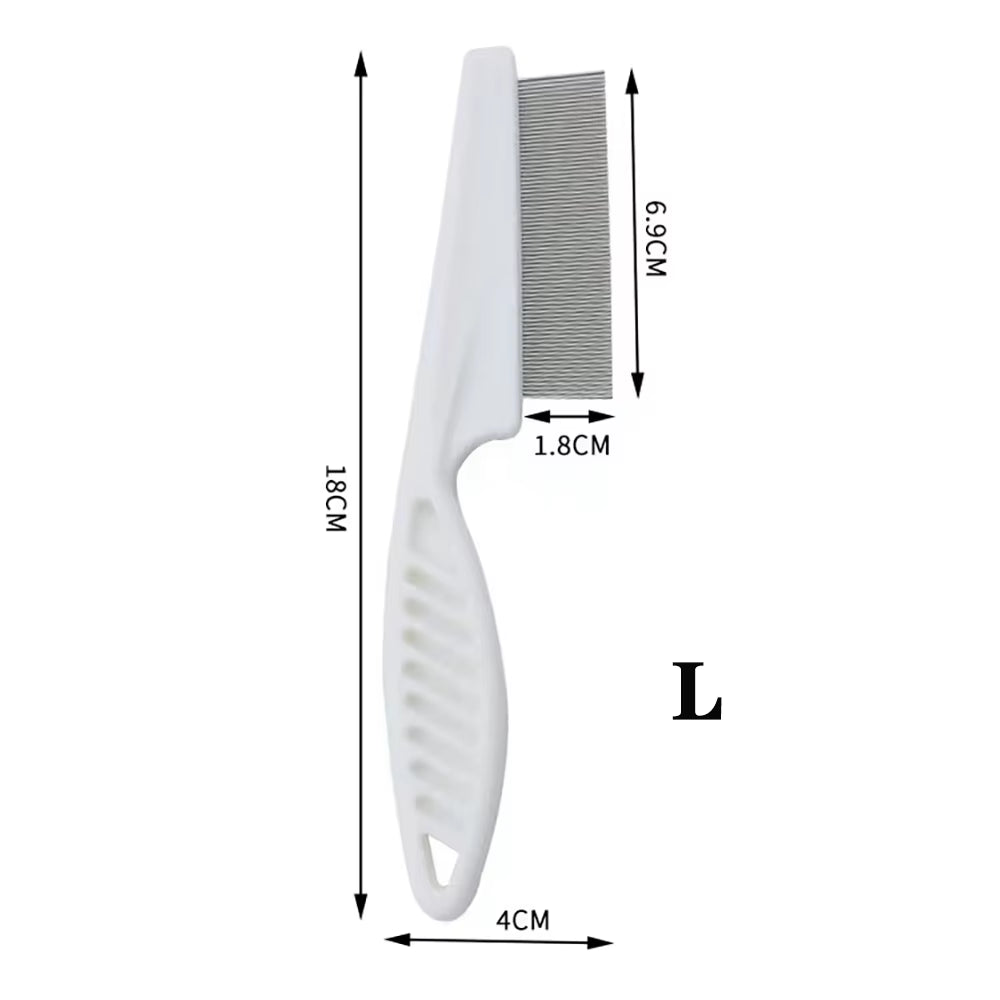 Pet Flea Comb Cat Dog Beauty Stainless Steel Portable
