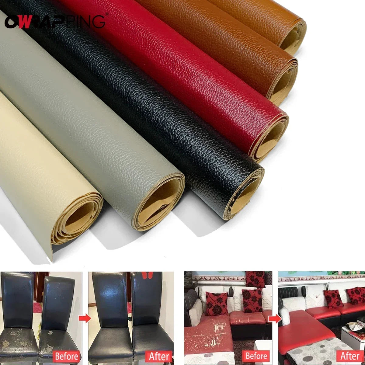 Self-Adhesive Leather Repair Patch Advanced Pu Vinyl