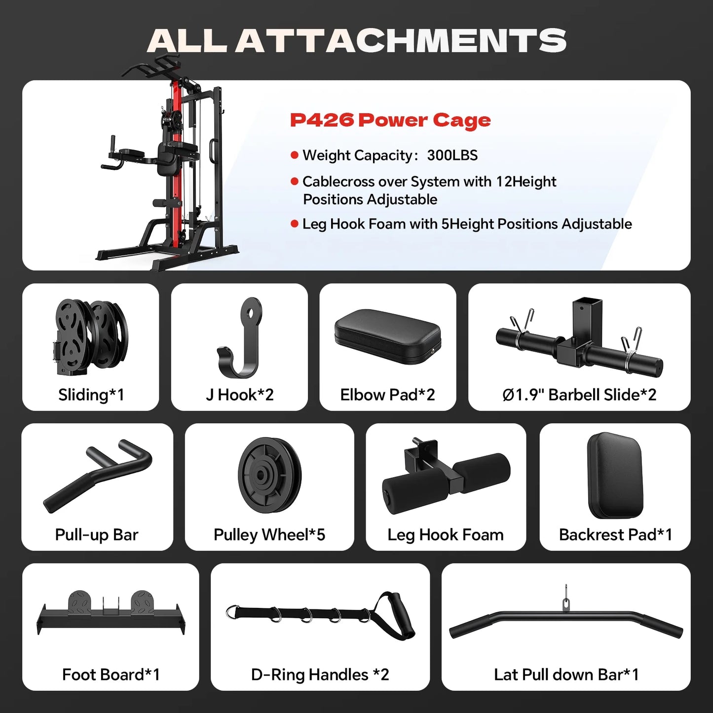 High/Low Pulley Home Gym Station – Lat Pulldown & Cable Row