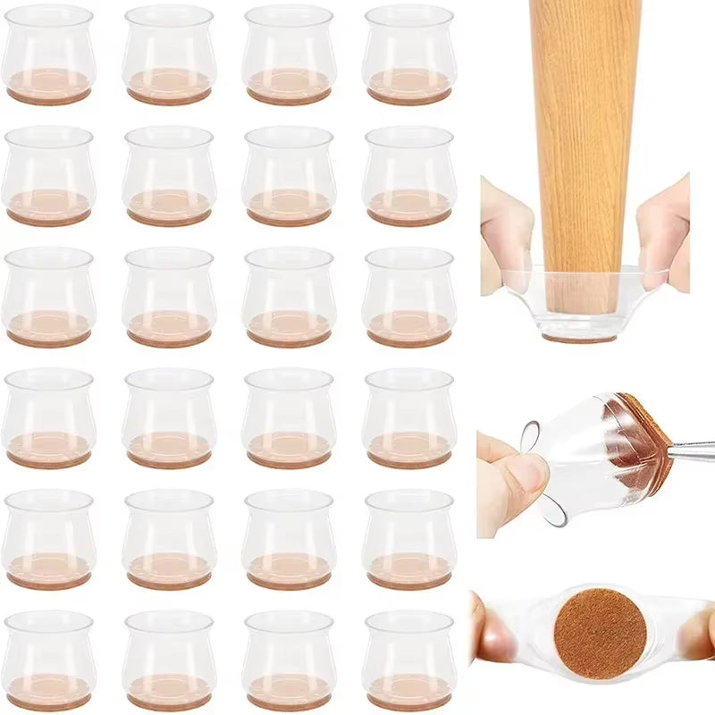 Silicone Chair Leg Caps Furniture Feet Protector Set