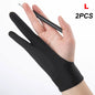 Anti-Touch Two-Finger Hand Painting Gloves Art Supplies