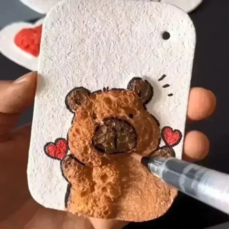 3D Drawing Magic Canvas Sponge Kids DIY Paint Set