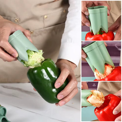 2-In-1 Fruit Pepper Corer Seed Removing Tool