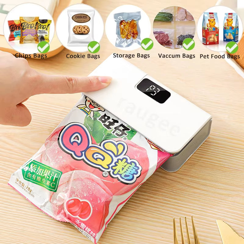 Mini Rechargeable Heat Sealer Plastic Bag Sealing Machine