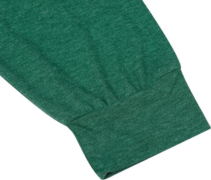 Plus Size Christmas Splicing Sleeve Tee – Holiday Baseball Top