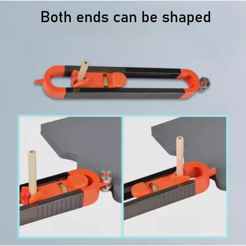 Profile Scribing Ruler Adjustable Locking Mechanism