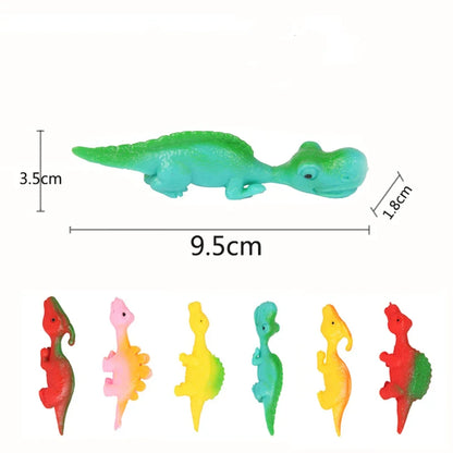 Colorful Finger Catapult Dinosaur Party Favor Games