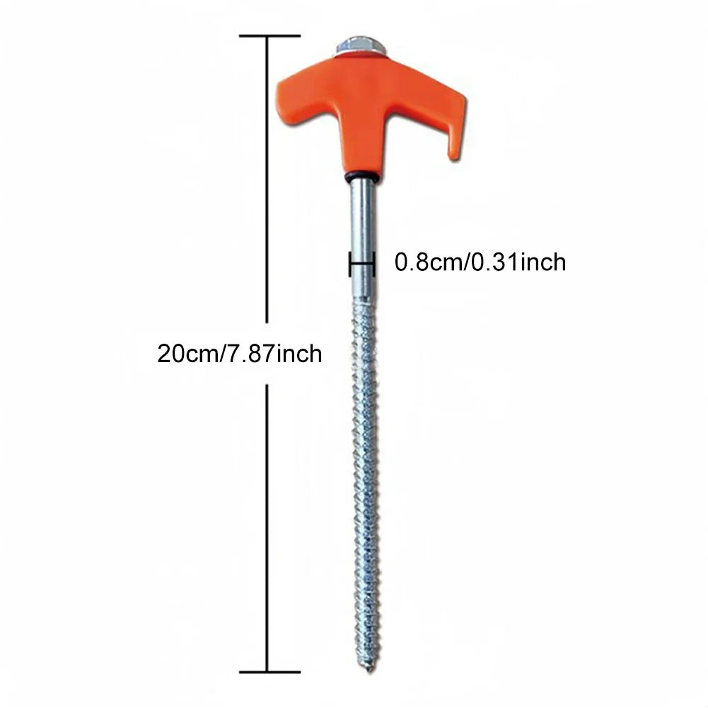 Heavy Duty Spiral Camping Tent Stakes 8-Pack