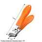 Slanted Wide Jaw Anti-Splash Nail Clippers