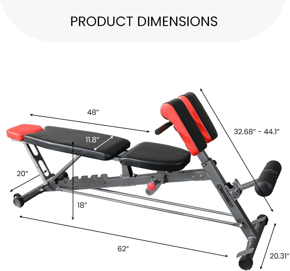All-In-One Adjustable Weight Bench – Home Gym Incline/Decline