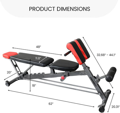 All-In-One Adjustable Weight Bench – Home Gym Incline/Decline