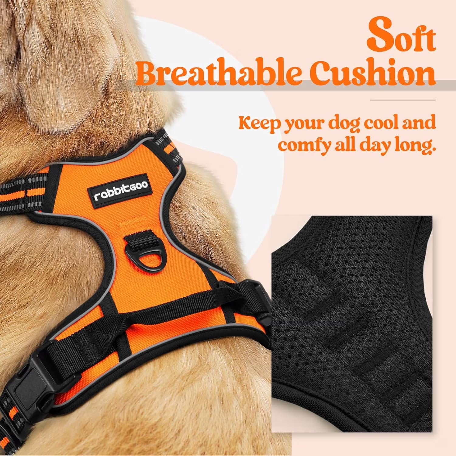 No-Pull Adjustable Dog Harness Pet Vest