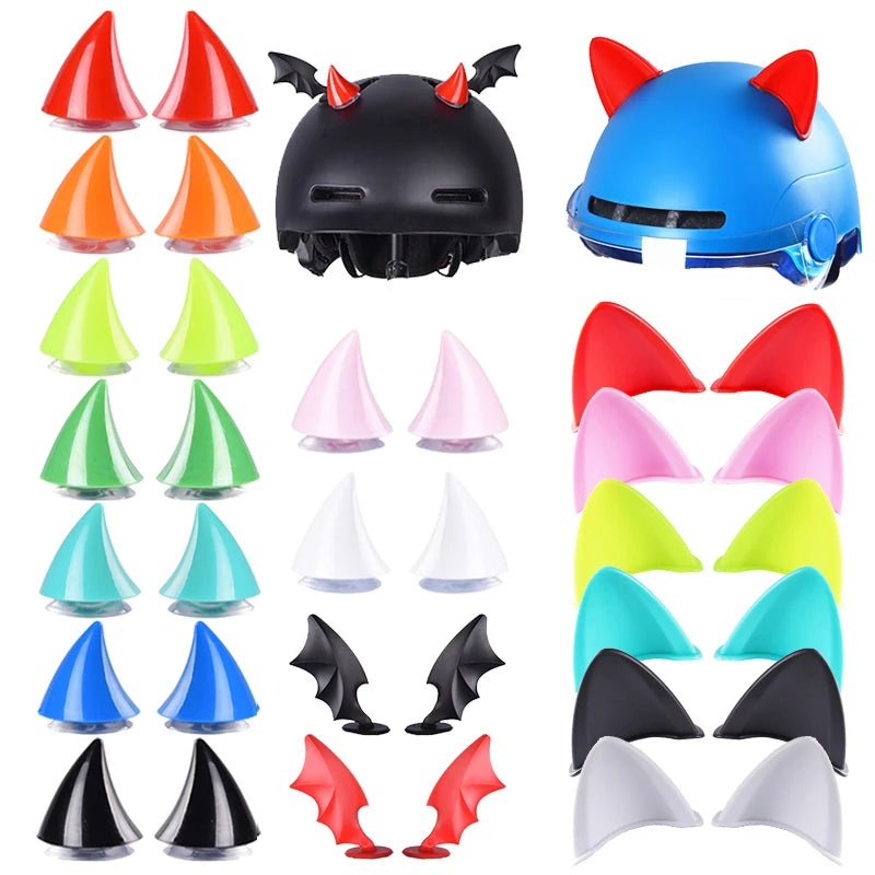 Universal Helmet Cat Ears Decoration Moto Electric
