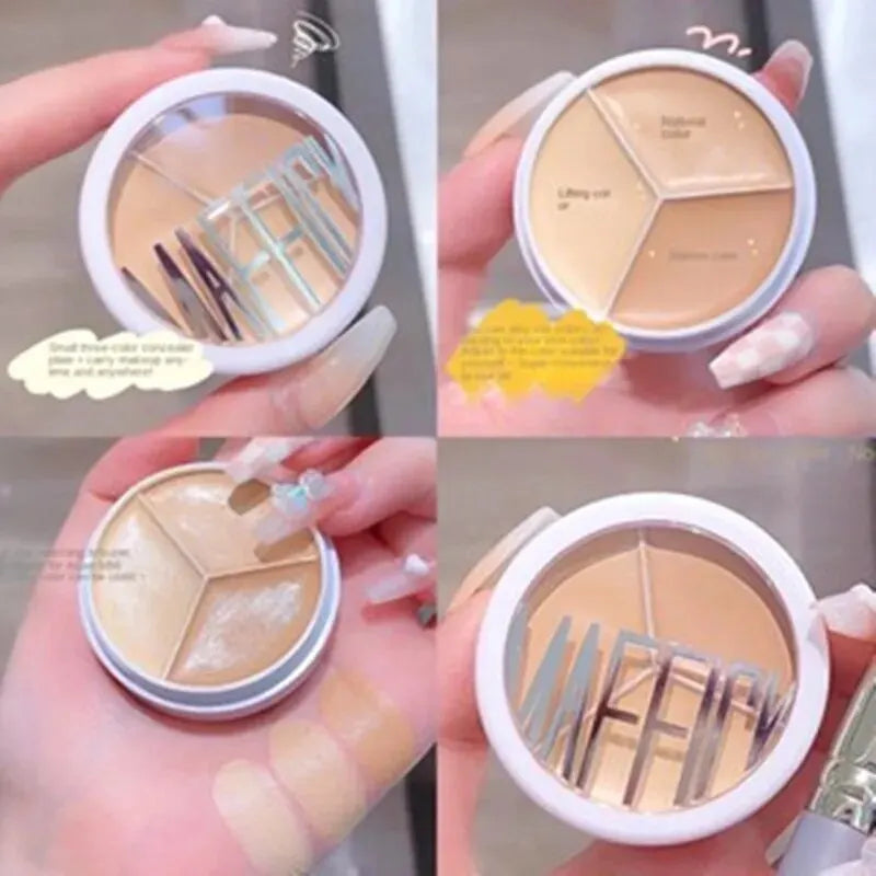3-Color Concealer Palette Dark Circle Coverage