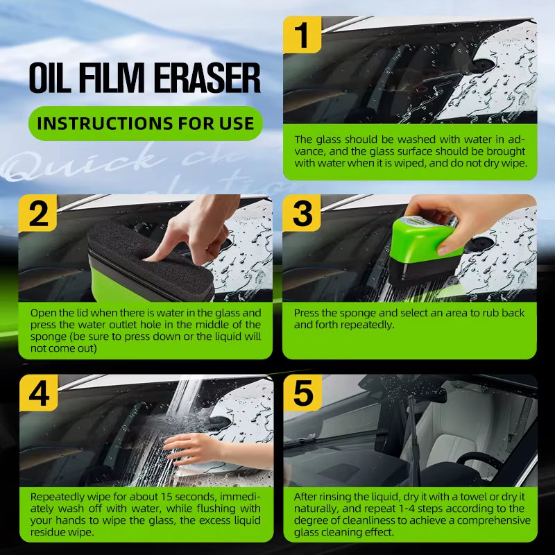 Automotive Car Oil Film Cleaning Brush for Car Care